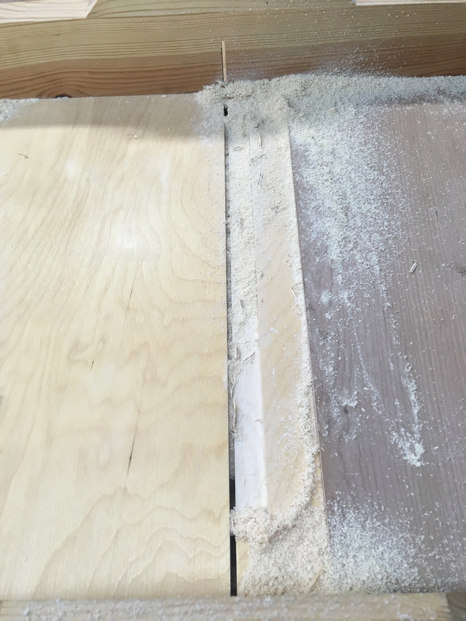 over-wide crosscut sled slot