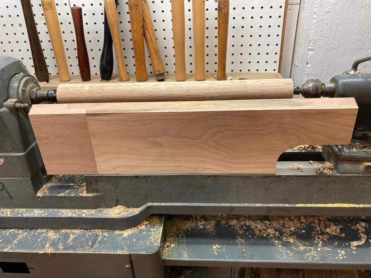 Wooden lathe tool rest