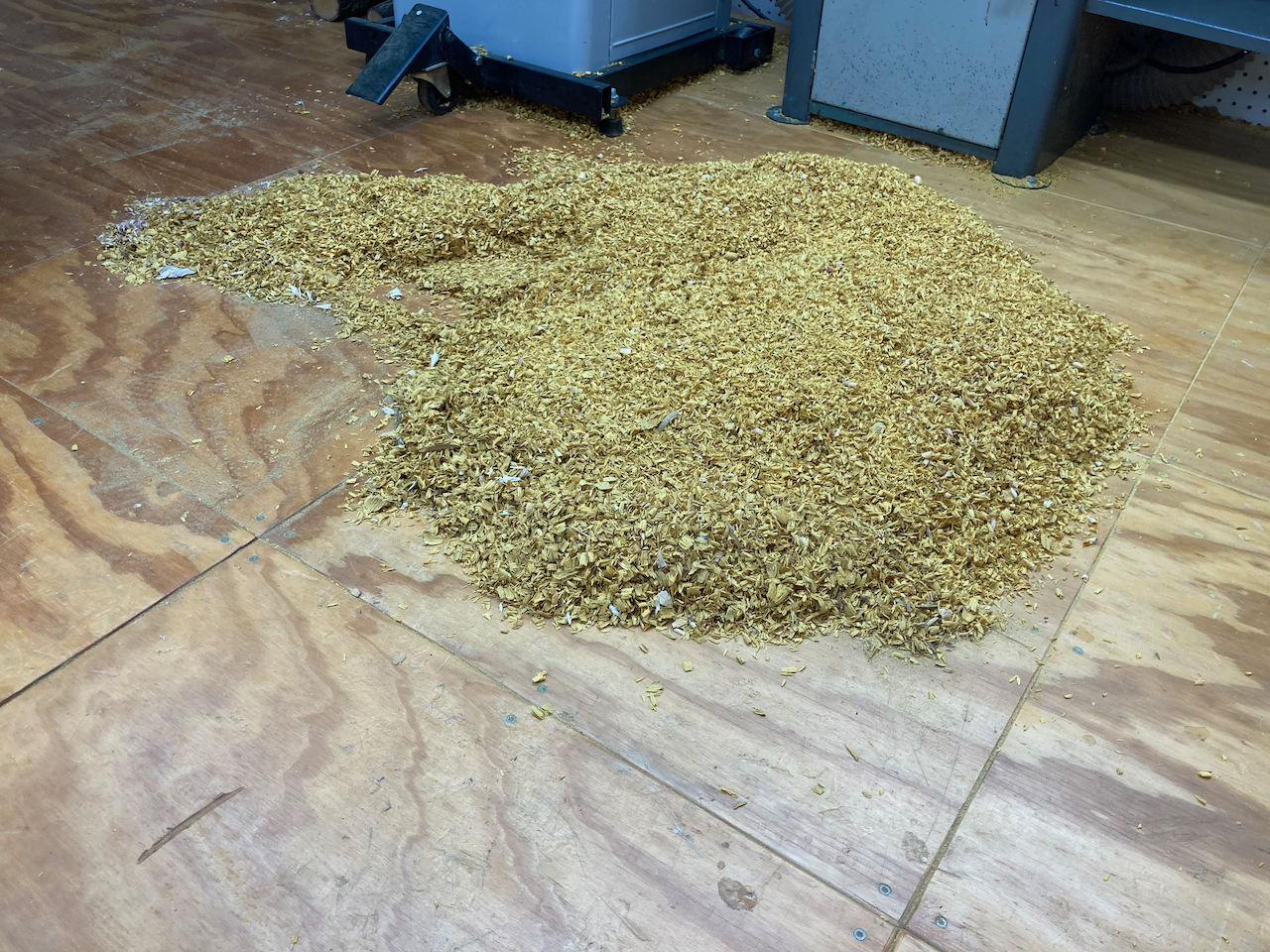 Pile of Osage Orange chips